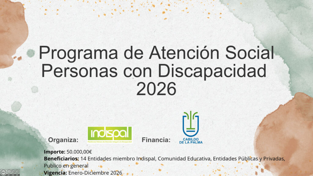 Programa de Atención Social Personas con Discapacidad 2026